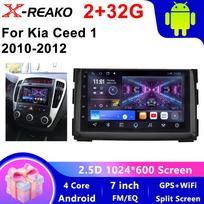7 colių automobilio radijas Kia Ceed Venga 2010–2016 m. Multimedia grotuvas CarPlay Android Auto GPS navigacija WIFI FM Stereo garsas BE DVD 4 core 2GB+32GB CP