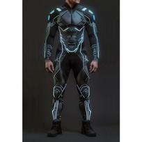 Unisex Cyber Punk 3D skaitmeninės spaudos Helovino vakarėlio vaidmenų žaidimo apranga Moterims Vyrams Cosplay kostiumas Karnavalinis kombinezonas S