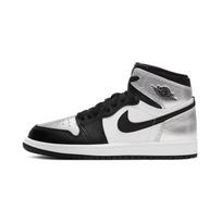 Air Jordan 1 Retro High OG PS Silver Toe Vaikams Sportbačiai Juoda Metalinė-Sidabrinė Balta CU0449-001 35