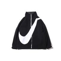 Nike „Big Swoosh“ apverčiama „Sherpa“ vilnonė striukė „Winter Edition“ moteriška striukė juoda CI8938-010 XS