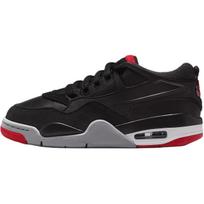 Air Jordan 4 RM GS Bred Vaikiški sportbačiai Juodi Vilko pilki Balti FQ7938-061 36.5