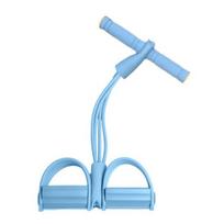 Atsispaudimų pedalų traukiklis Atsparumo juosta su rankena Daugiafunkcinis 4/6 vamzdžių Elastingas jogos traukiklis 4pcs mėlyna