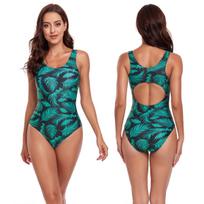 2026 Stylish One-Piece Sporty Swimsuit for Women - Open Back Beachwear Bikini Extra Large