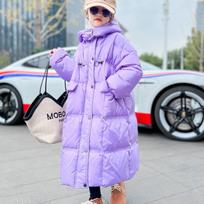 Mergaičių laisvalaikio medvilniniai drabužiai Vaikiška žieminė paminkštinta striukė 120cm violetinė