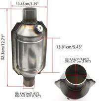 2'' 2,25'' 2,5'' 3 colių universalaus katalizatoriaus išmetimo sistemos didelio srauto 409 nerūdijantis plienas, skirtas 2,4 l automobilinėms transporto priemonėms
