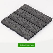 3D Imituojančios Medžio Rąstus Neslidžios Kompozicinės Lauko Grindys - Savaime Susijungiančios Antikorozinės WPC Plokštės 30 x 30 cm