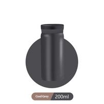 200 ml mini nerūdijančio plieno termosinis buteliukas su izoliacija, 316 vakuuminė, nešiojama kelioninė puodelis mergaitėms 200ml juoda