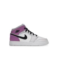 Air Jordan 1 Mid GS Barely Grape Vaikams Sportbačiai Violetiniai Juodi Balti DQ8423-501 36