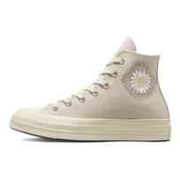 Converse Chuck 70 aukšti festivalio gėlių rašto unisex kedai, kreminės dykumos smėlio spalvos, egret A03519C 35