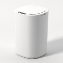 Automatinis jutiklinis šiukšliadėžė su dangčiu - Išmanus rūšiavimas virtuvei, vonios kambariui ir svetainei 12L Single Bin (No Mechanism) balta
