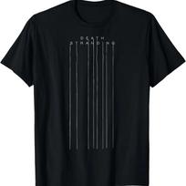 Death Stranding Logotipas Vaizdo Žaidimų Prekės Marškinėliai S juoda