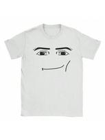Anime Robotas Robloxs Veidas Medvilniniai Marškinėliai Moterims Linksmi Marškinėliai Apvalia Kaklo Trumpomis Rankovėmis Marškinėliai Moterims Vyrams Drabužiai Harajuku Marškinėliai S juoda