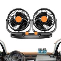 Automobilio aušinimo ventiliatorius Dvigalvis automobilio prietaisų skydelio ventiliatorius 24V Reguliuojamas Mažo triukšmo Namų pūstuvas Stiprus vėjas Nešiojamas oro cirkuliatorius Visureigiams