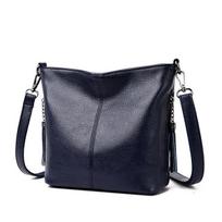 Moteriška rankinė ant pečių Natūralios odos rankinė Maža moteriška rankinė Moteriški „Crossbody“ krepšiai moterims mėlyna