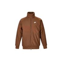 Nike Sportswear Swoosh Dvipusė Striukė su Stovu ir Užtrauktuku Fleece Vyriškos Striukės Surprise-Cocoa Coconut-Milk Light-British-Brown BQ6546-259 L