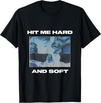 Oficialus Billie Eilish HIT ME HARD AND SOFT Atvirkštiniai Juodi Marškinėliai S