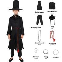 Vaikų stiliaus filmo Saja Boy Cosplay kostiumai Demonų medžiotojas Saja Boy Kpop grupės dainavimas Korėjos stiliaus berniukų stabas Helovino vakarėlio kostiumas 110