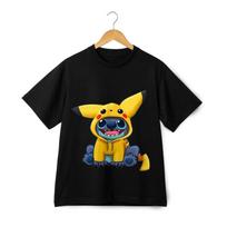 Stitch Pikachu Hoodie Halloween Costume Streetwear T-Shirt - Anime Cosplay Tee 3XL