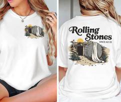 Rolling Stones Jėzaus Kristaus marškinėliai Unisex, Velykų dienai, Dovana krikščioniui. 2XL