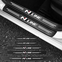 Automobilio durų slenksčio apsauga Bagažinės buferio pedalų lipdukai Dangtelis Hyundai N LINE i20 i30 Accent Tucson Elantra 1Pcs-For-N-LINE