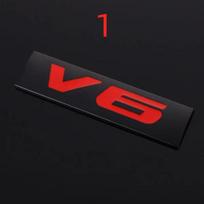 V6 V8 logotipas Automobilio lipdukas Galinė emblema 1