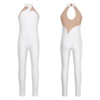 Vaikų mergaičių baleto šokių apranga Ritminė gimnastika Trikotas kratinys Unitard šokių apranga Atletiškas kombinezonas Unitard Bodysuit 9-10 Years raudona