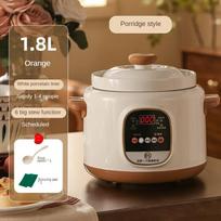 1800ML Elektrinis lėto virimo puodas Buitinis Namų Automatinis Troškinimo Puodas Daugiafunkcis Virimo Aparatas Keraminis Virimo Aparatas 220V