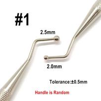 1 vnt. Dantų kompozito plombavimo įrankis Instrumentas Plastikinis plombavimo mentelė Užpildymo mentelė Dvigalė Nerūdijančio plieno 1 piece Code 1