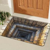 3D Vizualus Grindų Kilimėlis Retro Įėjimo Durų Kilimėlis Su Spauda Įėjimo Kojų Kilimėlis Lengvai Prižiūrimas Neslystantis 40 * 60cm