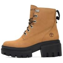 Timberland Everleigh 6 colių suvarstomi kvietinės spalvos nubuko patogūs trumpi Martin batai moteriški batai rudi A41QK231 40