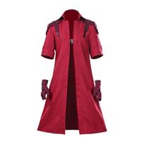 Dmc 5 Devil May Cry Dante Cosplay Striukės Kostiumo Rinkinys Vyrams Helovino Karnavalo Vaidmenų Apranga Su Pirštinėmis Suaugusiųjų Žaidimo Paltai S 40-45kg juoda