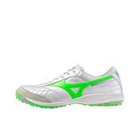 Mizuno Morelia Sala Japonija Patogūs TF (Guminiai smeigės) Smūgius sugeriantys futbolo bateliai Unisex futbolo bateliai Sidabriniai balti Q1GB251137 43