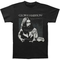 George Harrison Vyrų George Harrison Gyvo Portreto Marškinėliai Juodi S juoda