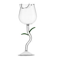 Rožinio vyno taurė Romantiška kokteilių taurė Raudonojo vyno taurė 150/400ml Rožės žiedo formos sulčių šampano taurė Puodelis Baro Vestuvių Dekoracija 150ml