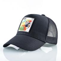 Kvėpuojanti tinklinė beisbolo kepuraitė Snapback Trucker kepuraitės Vyriški Papūga Patch Visor beisbolo kepurė Moteriška lauko gatvės apranga Hip Hop Bones 56-59CM