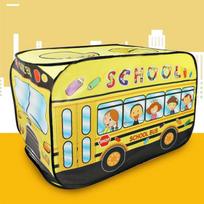 Vaikų Vaikų palapinė Iššokantis Žaisti Palapinė Žaislas Sodas Veja Sulankstomas žaidimų namelis Ugniagesių sunkvežimis Žaidimas Namų autobusų palapinė viduje lauko žaidimas geltona