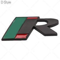 3D metalinis R logotipas priekinės grotelės galinės bagažinės emblemos ženklelio lipdukai, skirti Jag/uar X-TYPE F-TYPE XE XF XJ XJR XFR automobilių stiliaus priedams D Style R Sticker7132cm