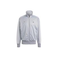 Adidas Originals X Mickey Mouse Bendradarbiavimas SS24 Mickey Pirštinės Spaudinys Logotipas Visas Spaudinys Užtrauktukas Stovintis Apykaklė Striukė Vyriška Striukė Pilka IY2263 S