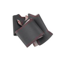 Pintas ant vairo, skirtas Renault Megane 2 2003-2008 Kangoo 2008 Scenic 2 2003-2009 vairo rankomis susiūtas odinis dangtelis red line