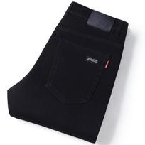 Klasikinės juodos vyriškos džinsinės kelnės Plonas skyrius Tendencijos Elastingos Slim tiesios kelnės Verslo kasdienės kelnės 29 juoda