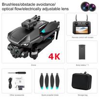 M33 MAX 4,5'' Ekrano Valdymas GPS Dronas su 4K/6K/8K Dviguba Kamera Optinis Srautas Kliūčių Vengimas Bešepetis Variklis FPV RC Kvadkopteris Žaislai 4K 1 Battery