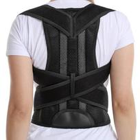 Stuburo tiesinimo palaikymo juosta XS-4XL plius dydžio nugaros laikysenos korektorius įtvaras stuburo juosmens skoliozės korekcinis ortopedinis diržas vyrams moterims XS juoda