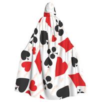 Auksinė Alisa Stebuklų šalyje Pokerio Raudona Juoda Suaugusiųjų Apsiausto Gobtuvas Viduramžių Kostiumas Ragana Wicca Elfas Purimas Karnavalo Šventė One Size