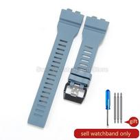 Skirta Casio GBA-800GBD-800 GMA-B800 serijos laikrodžiams Madinga minkšta patogi speciali silikoninė apyrankė Originalaus stiliaus Special Size pilka spalva
