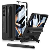Odinis S rašiklio laikiklio dangtelis, skirtas Samsung Galaxy Z Fold 4 dėklo laikikliui, kietas pilnas apsauginis dangtelis su priekine plėvele (Nėra rašiklio ) For Z Fold4(No Pen)