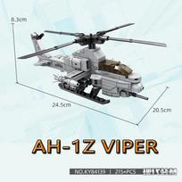 KAZI 84139 Šiuolaikinė įranga AH-1Z Viper Karinis Lėktuvas Statybinis Blokas Modelis Pasidaryk pats surinkimas Vaikų Mokomieji Žaislai Berniuko Dovana