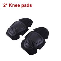 G2 G3 Varliuko Kostiumo Kelio ir Alkūnių Apsaugos Dažasvydžio Airsofto Kelio Saugiklis Kovinis Įterptas Kelio Saugiklis Rinkinys 2 Knee pads A