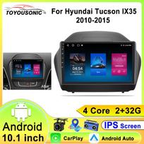 Automobilinis radijas Hyundai Tucson 2 IX35 2010 - 2015 Belaidis CarPlay Android Auto Išmaniosios sistemos 2din WIFI DSP GPS BT 4 core 1GB+32GB carplay