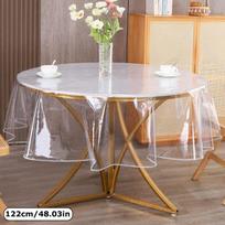 1PC Tablecloth Desktops Oil Resistant Restaurants Waterproof Holiday Banquets Durable Easy to Clean 48Rinch