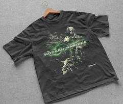 2009 Call of Duty Modern Warfare 2 IW Reklaminis Vintažinis Unisex Juodas Marškinėlis Unisex Marškinėlis XL